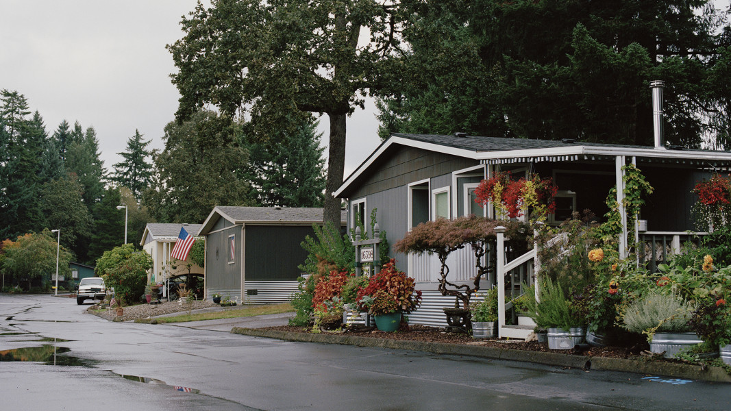Photo of a mobile home park