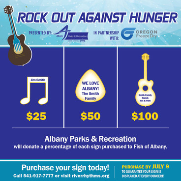 Rock out against hunger