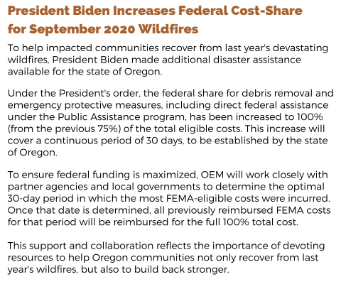 Biden increases funding for wildfire relief