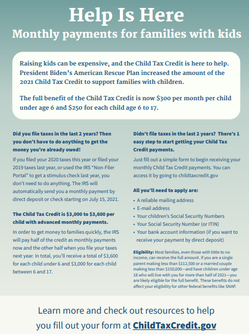 children's tax credits