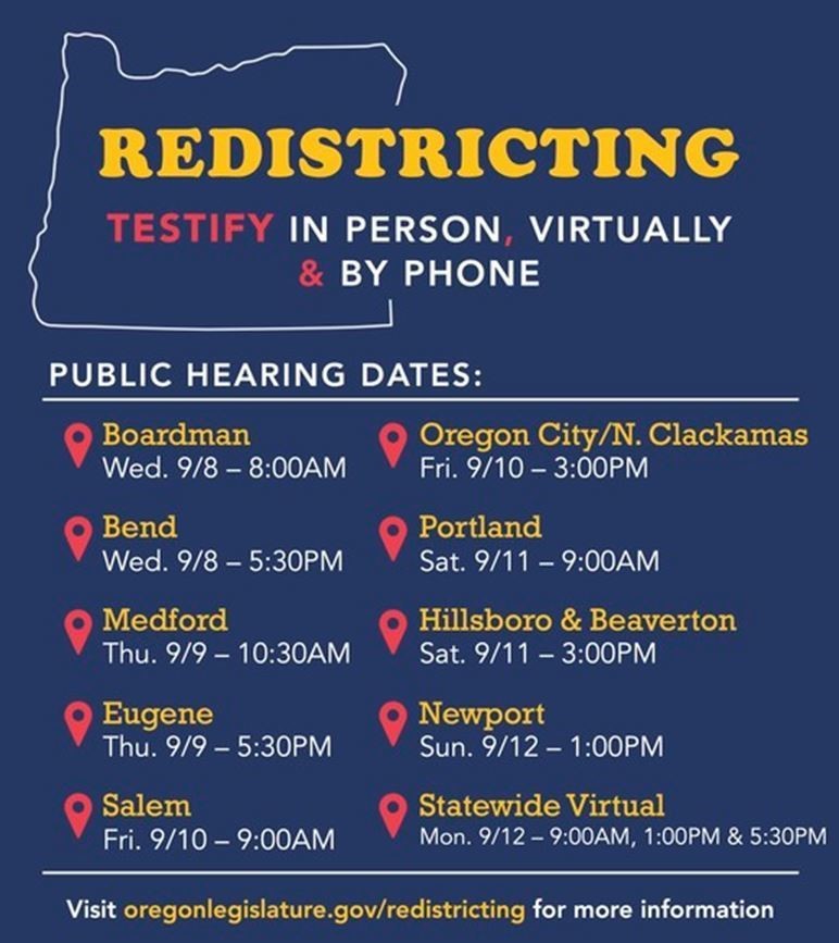 Redistricting - New Date Schedule