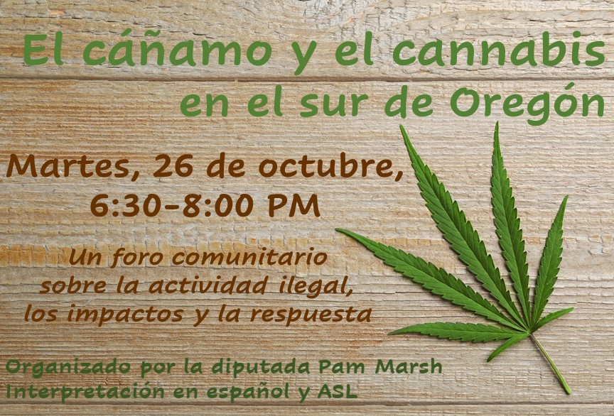 26 de octubre: El cáñamo y el cannabis en el sur de Oregón