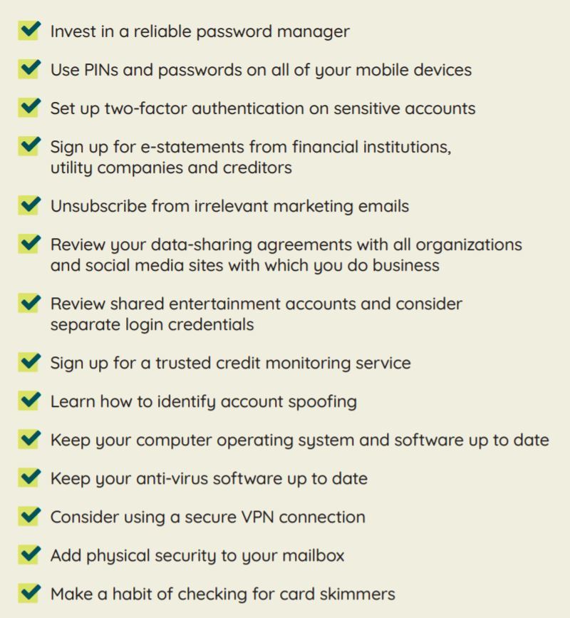 OnPoint CU Digital Protection Checklist