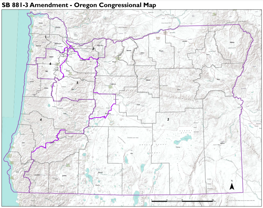 Congressional redistricting map