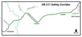 OR 211 Safety Corridor Graphics