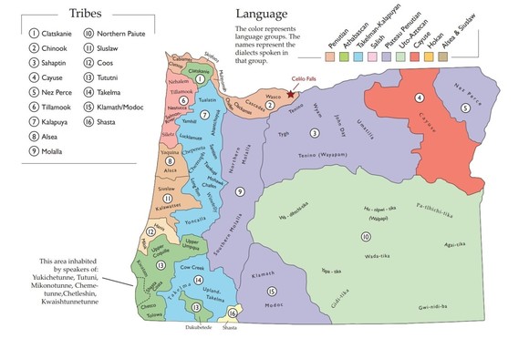 Oregon Tribal Map