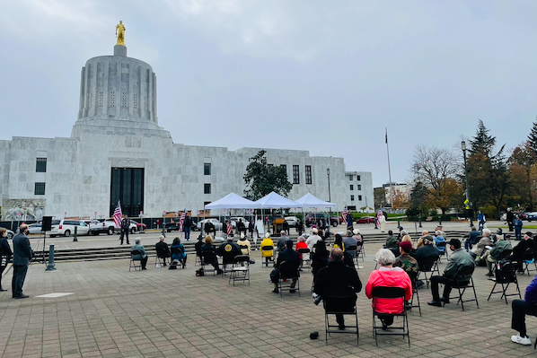 Veterans Day Celebration, Oregon State Capitol 2021