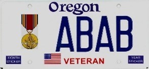 Veterans License Plate