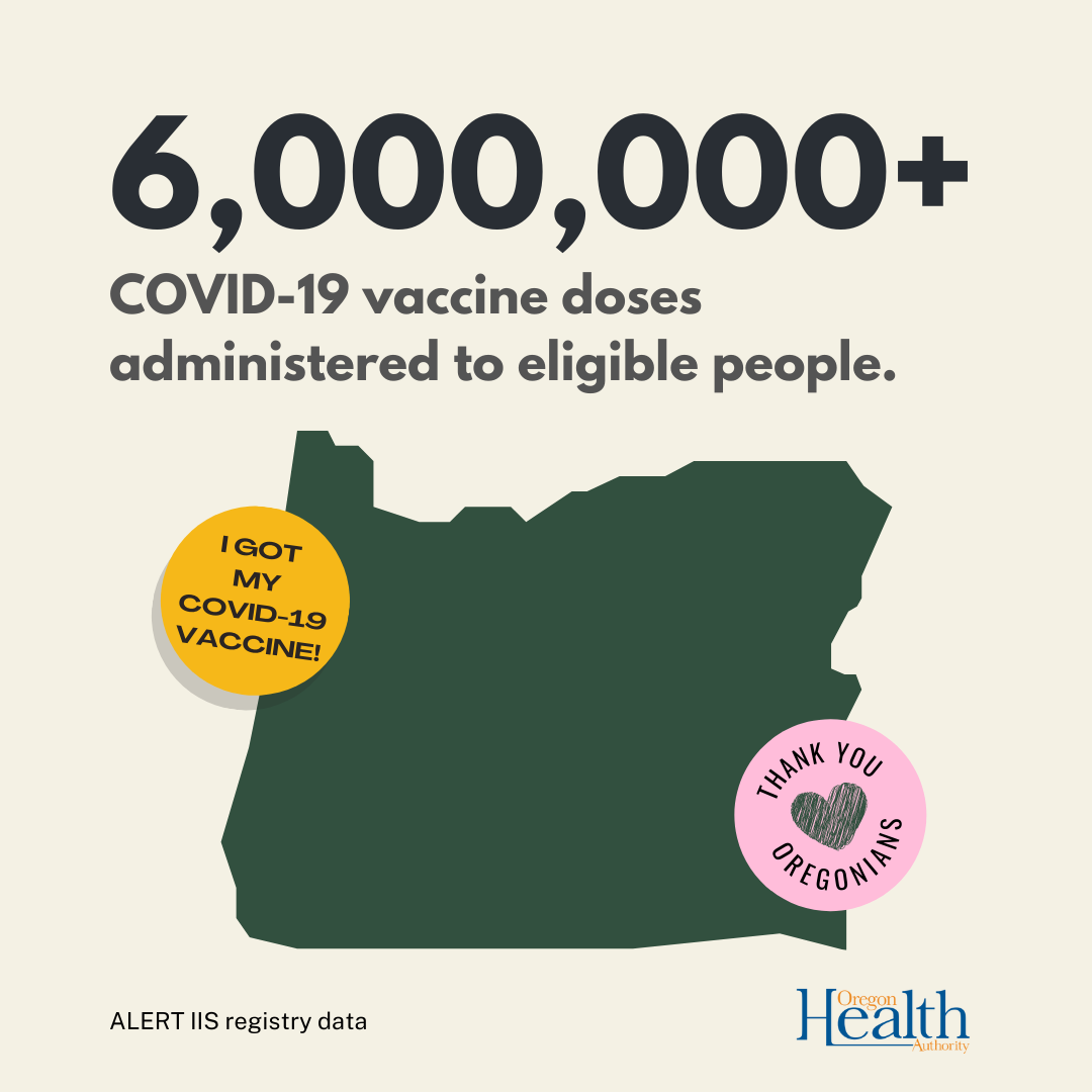 Oregon doses of COVID vaccines 