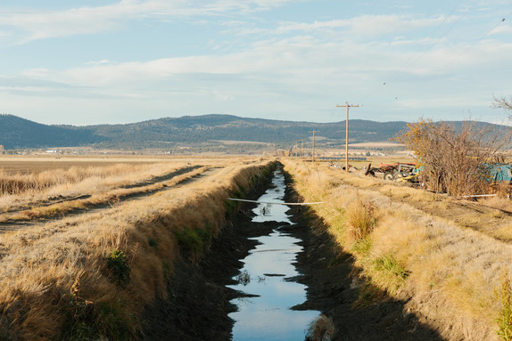 Water canal in southern Oregon