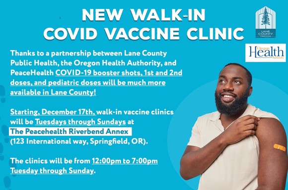 Lane County drop-in vax clinic