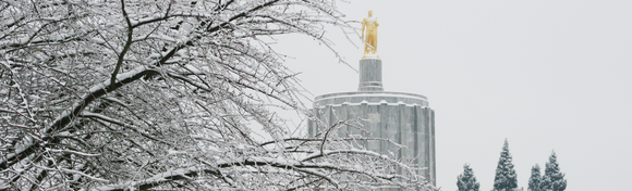 Oregon Capitol in Winter