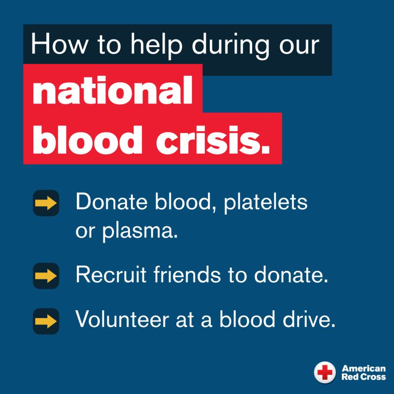 Schedule a blood donation today!