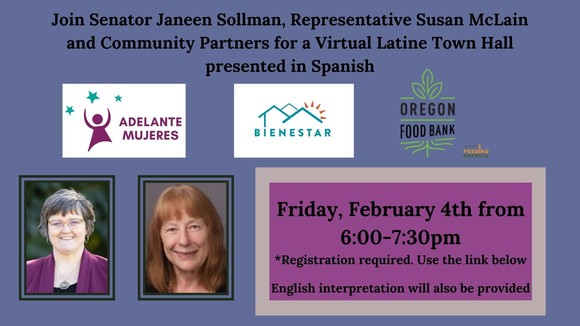 town hall with Senator Sollman and Rep. McLain February 4th