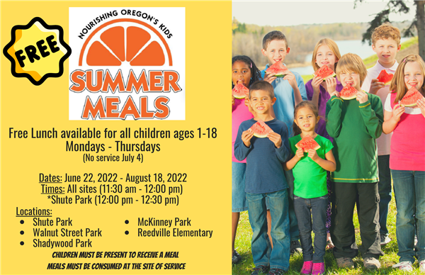 Free Summer Meals in Hillsboro 