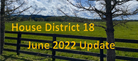 House District 18 - June 2022 Update Field Tree and Fence 