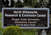 North Willamette Research and Extension Center sign