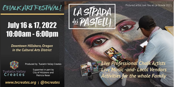 La Strada Chalk Art event 