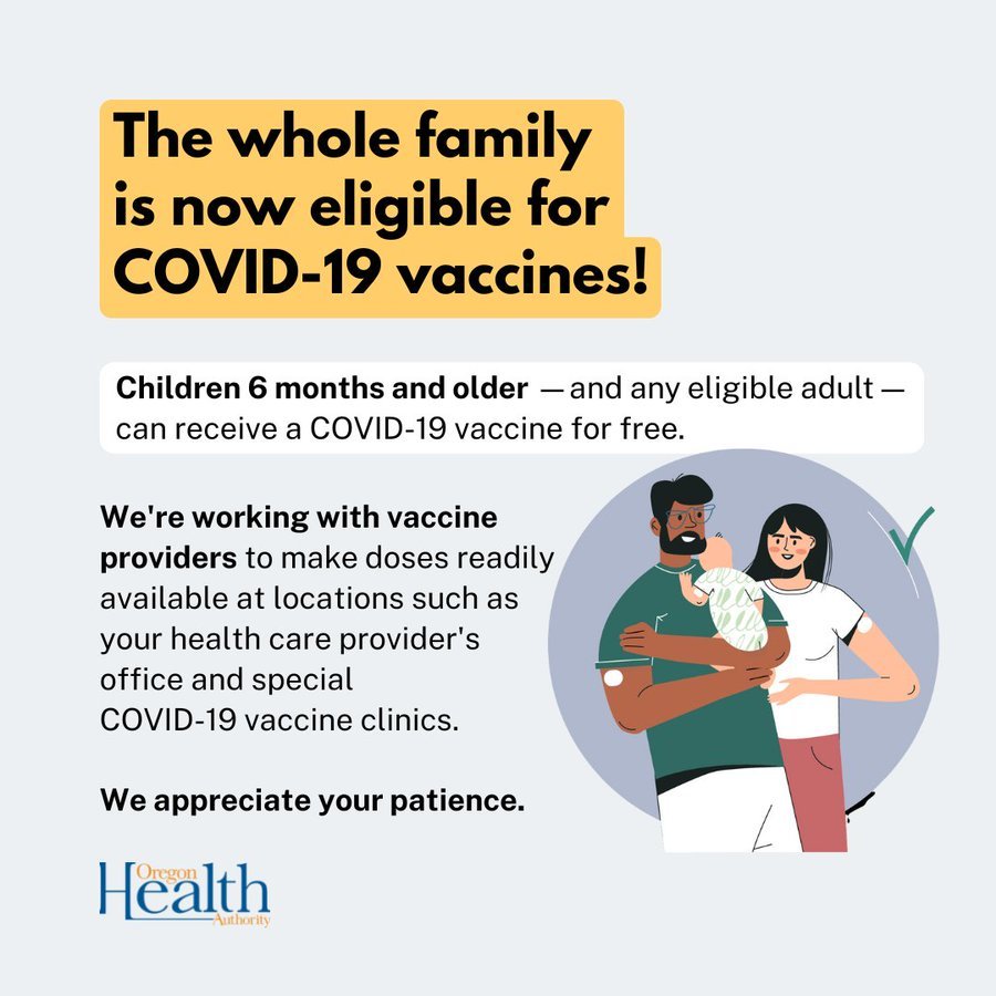 CV-19 Vaccine for Whole Family