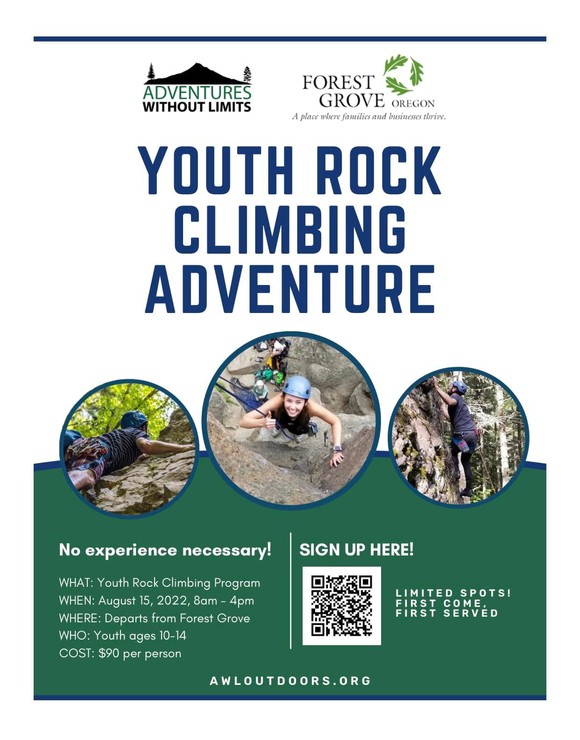 Youth Rock Climbing Event 