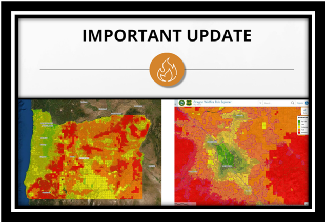 Wildfire Risk Map Important Update Image