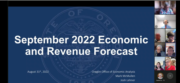September 2022 Revenue Forecast