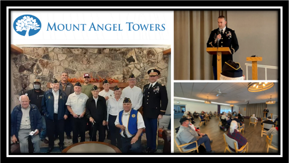Mt. Angel Towers Veterans Ceremony