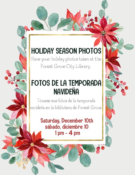 Holiday photo session flyer 