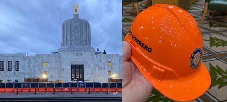 Capitol renovations and a "legislative" hard-hat