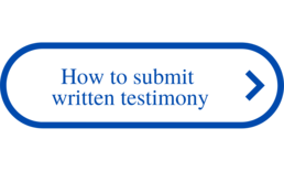 How to submit written testimony