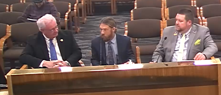 David testifying on Marine Reserves with Senator Brock Smith and Charlie Plybon