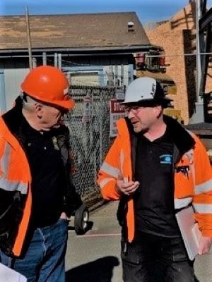 Representative Wright Working Outside