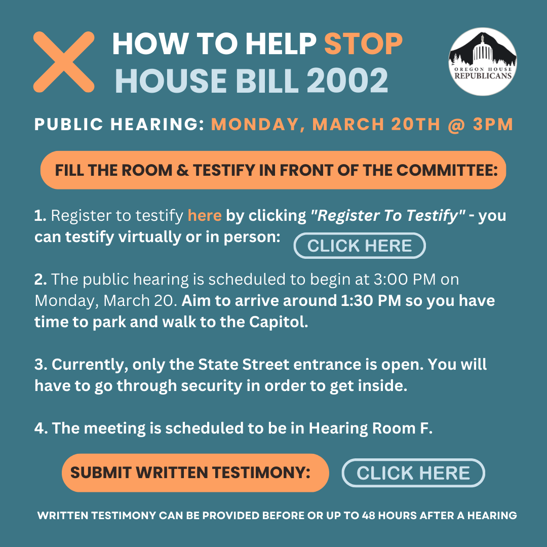 Bad Bill Alert! House Bill 2002