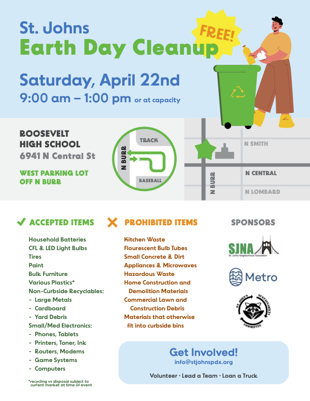 SJNA Neighborhood Cleanup Event