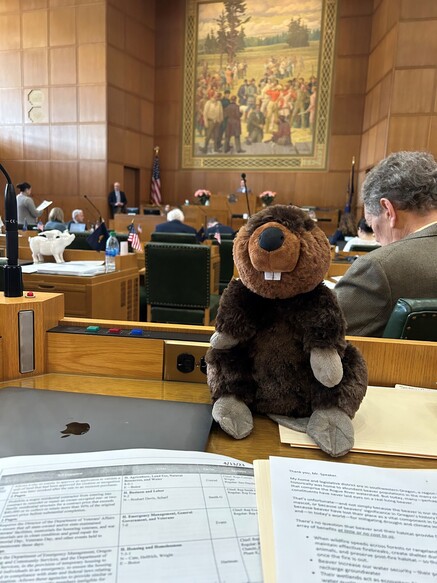 Picture Beaver in the Oregon House 