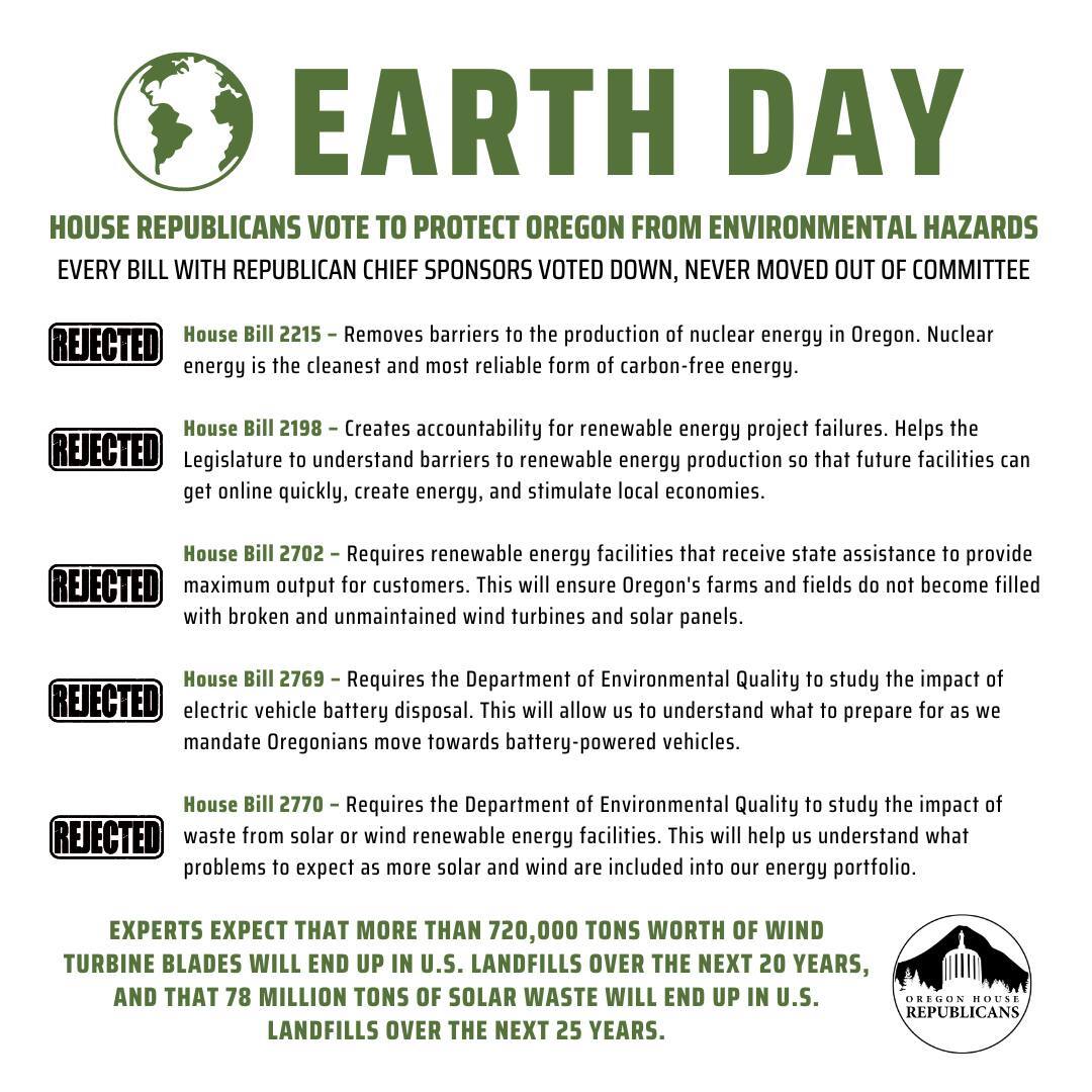 Earth Day Bill Pulls