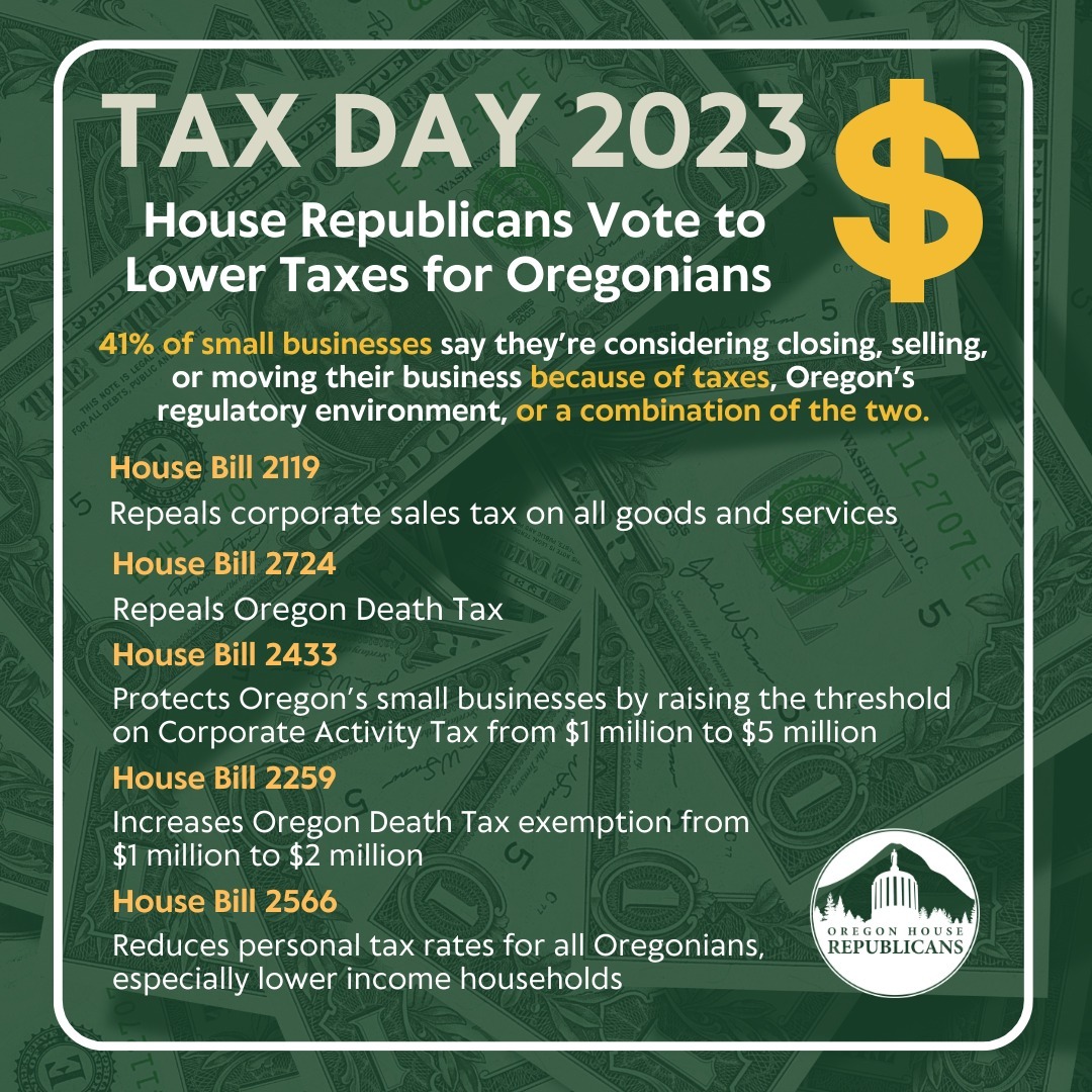 Tax Day Bill Pulls