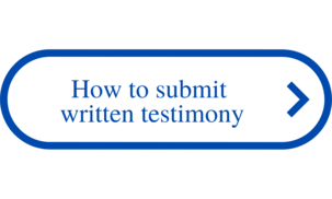 How to submit written testimony