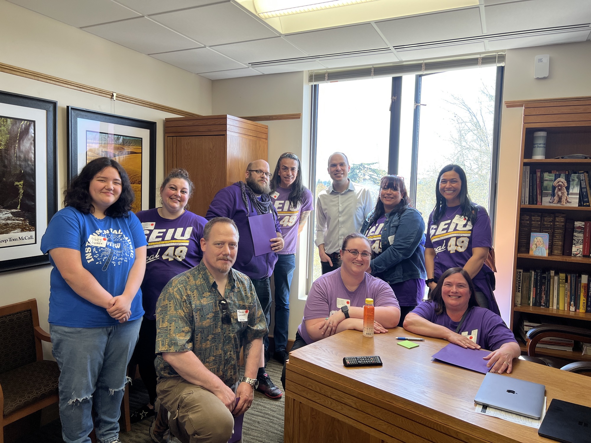 Rep. Bowman and SEIU