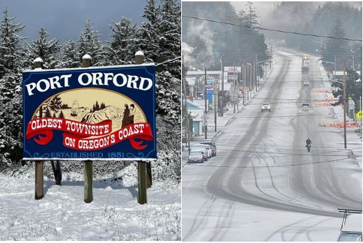 Port Orford Snow