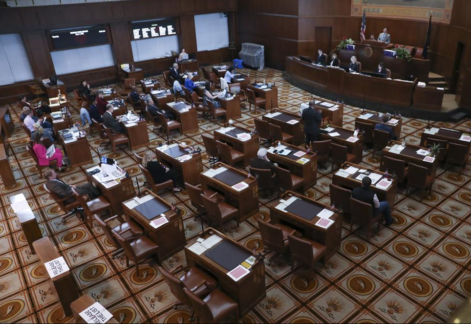 Empty Desks in the Oregon Senate