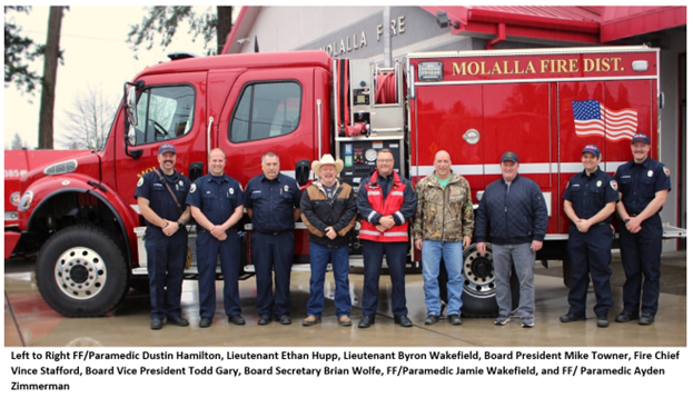 Molalla Fire District Dedication of Fire Engine