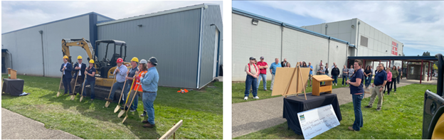 Mt. Angel HS Welding Shop Breaks Ground