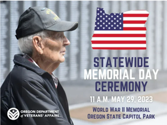 ODVA to Host Statewide Memorial Day Ceremony in Salem