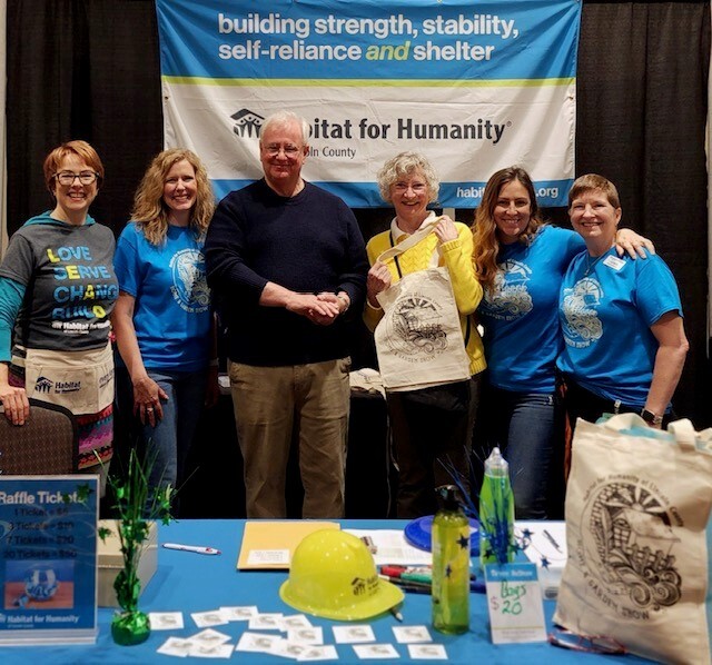 David with Habitat for Humanity at the Home and Garden Show