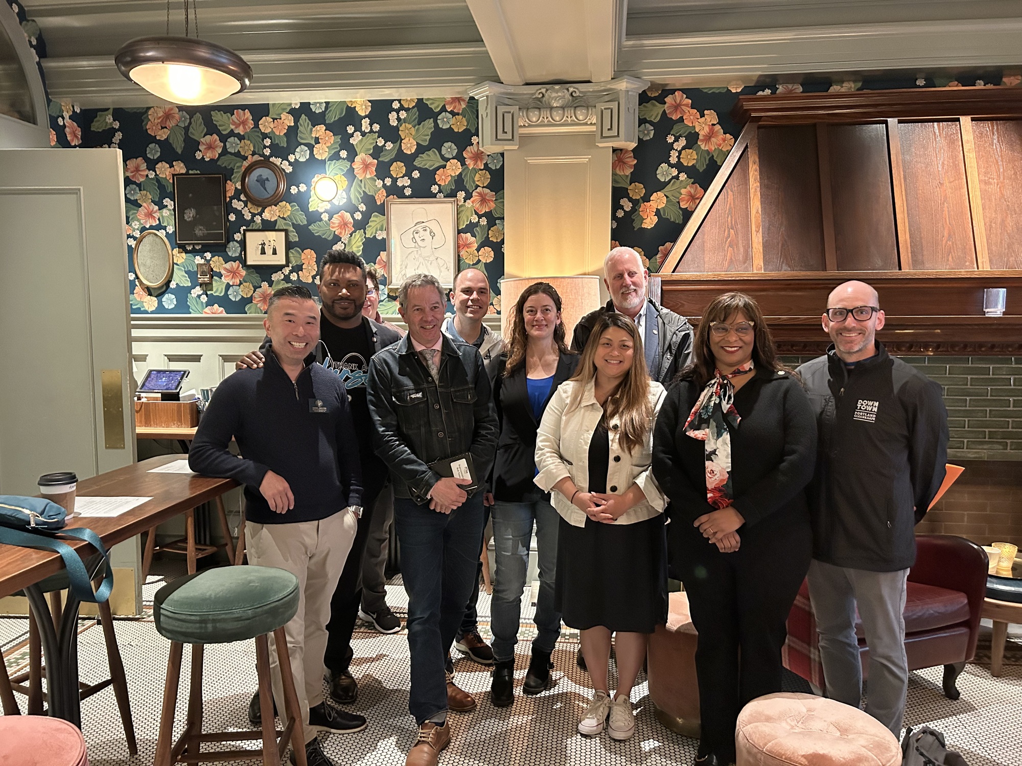 A group of legislators meeting at Woodlark Hotel