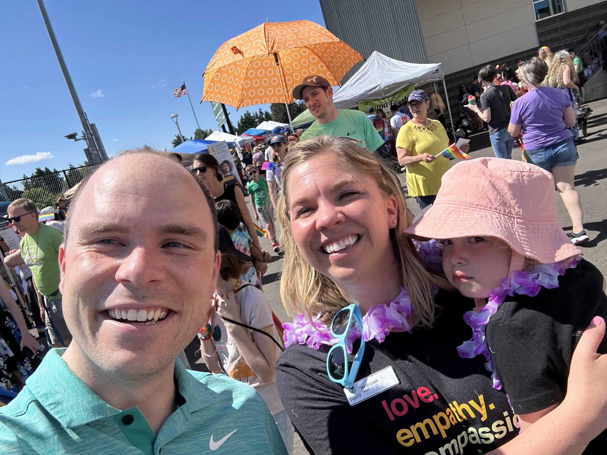 Mayor Heidi Lueb and I at Tigard Pride