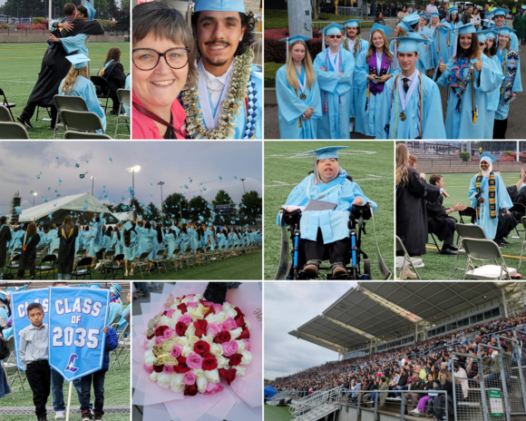 Photo Collage of HS graduation