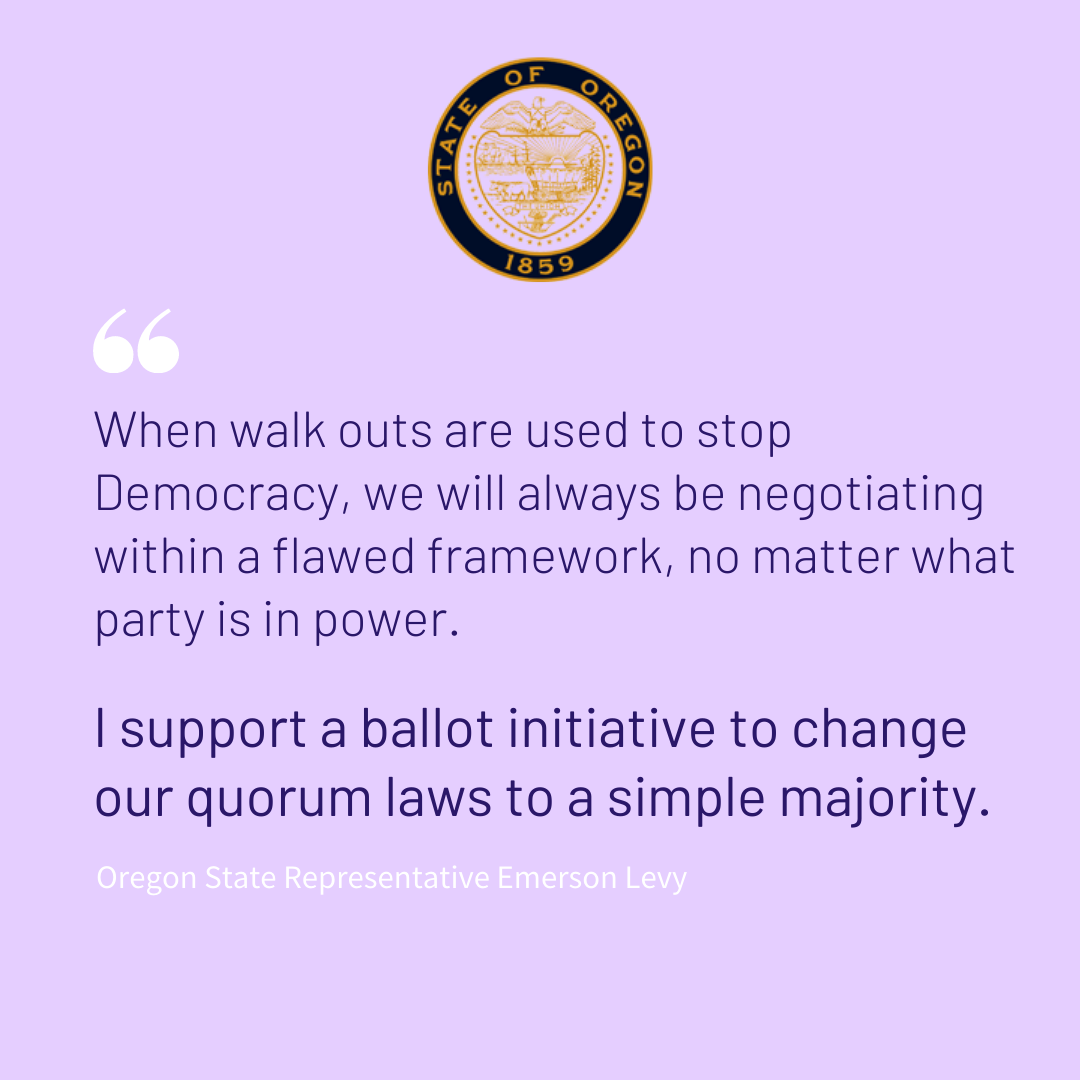 Supporting a change to quorum laws 