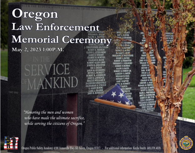 Oregon Law Enforcement Memorial Ceremony